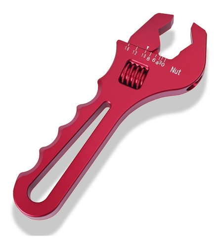 Llave Ajustable Aluminio Ligera Color Rojo