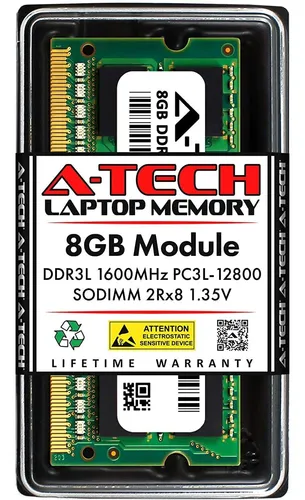 comprar Memoria Ram A-tech, 8gb, Ddr3l, 1600mhz, Sodimm