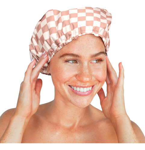 Kitsch Gorros De Ducha De Lujo Para Mujer, Reutilizables, Im