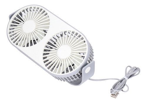 Cabezal De Carga Usb De Doble Ventilador Con Rotación De 360