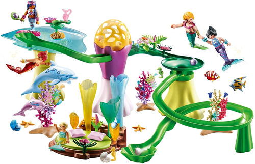 Playmobil Niña Tobogán Perlas Set Sirenas Esfera Iluminada