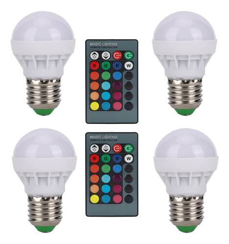Bombillas E27 Rgb Que Cambian De Color, Bombilla Led De 40 W