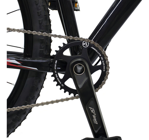 Bicicleta Ronin Absolut 12v Quadro 19 Freio Hidráulico Tkz Cor Preto Tamanho Do Quadro 19