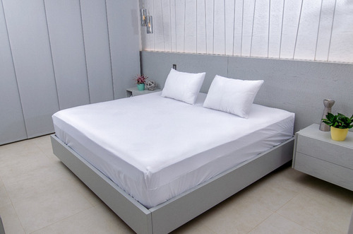 Protector De Colchón Antifuido Jersey Cama Queen 160x190