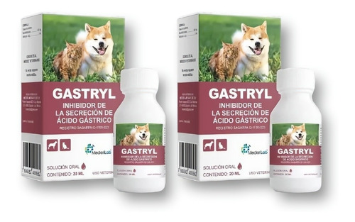 Kit De 2 Gastryl Oral 20ml Mederilab ** Perros & Gatos