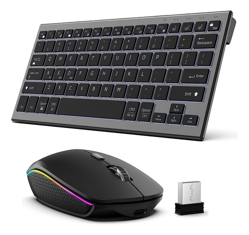 Mouse Fenisio, Con Teclado/inalámbrico/negro/3 Niveles Dpi