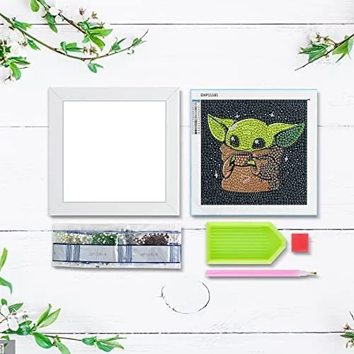 Kit De Pintura De Diamante 5d (baby Yoda)
