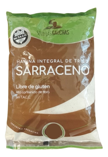 Harina Integral De Trigo Sarraceno Semillas Gauchas 6 X 500g
