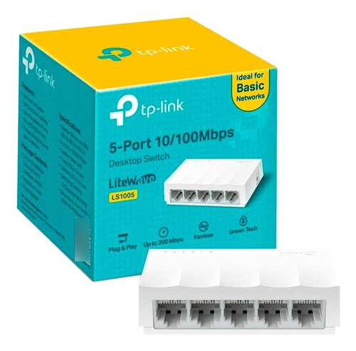 Switch Tplink Ls1005 5 Puertos 10-100