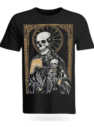 Playera Camiseta Calavera Esqueleto Santo Sagrado Envio Grts