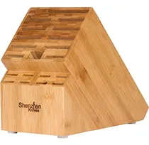 Comprar Bloque De Cuchillos De Madera De Bambú Sin Cuchillos, Portac