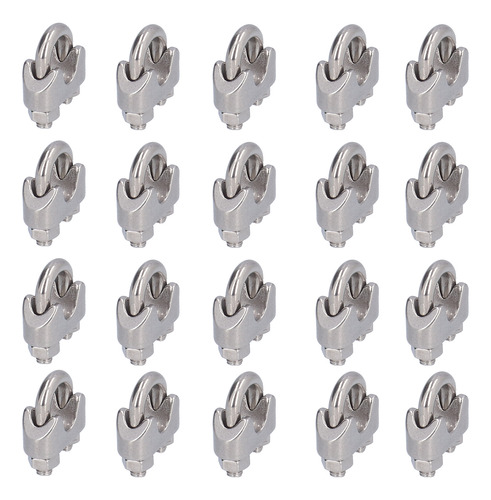 Abrazadera De Alambre, 20 Piezas, Hardware De Acero Inoxidab
