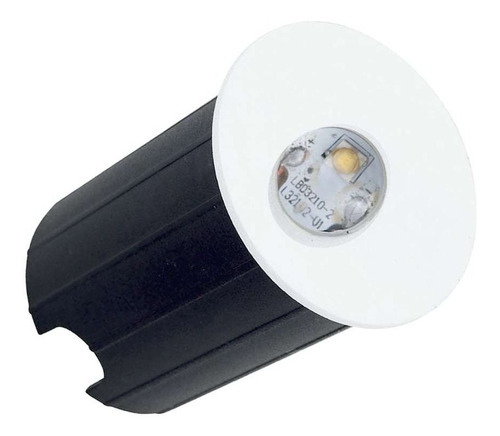 Imagem 4 de 8 de Balizador Led De Embutir 2w Bivolt Luz Amarela Ip65 Redondo