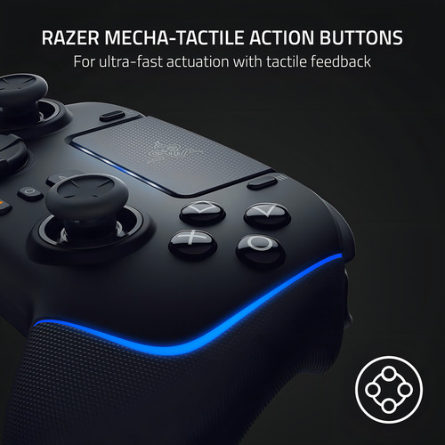 Razer Wolverine V2 Pro - Driver Inalámbrico Para Juegos Para Playstation 5 / Ps5, Pc: Botones De Acción Mecánico Táctil - Microinterruptor De 8 Vías D-pad - Hypertrigger - 6 Botones Remappables