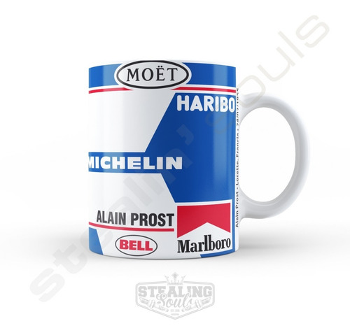 Imagen 1 de 3 de Taza De Porcelana Fierrera - Alain Prost #01 | Formula 1