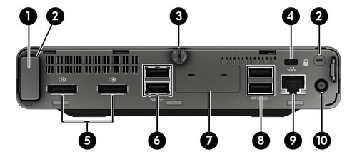 Mini Hp Elitedesk 705g4 Amd Ryzen 5 2400 16g Ram 512g Ssd (Reacondicionado)