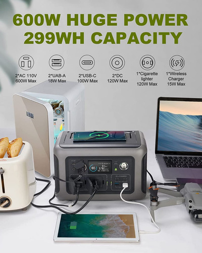 Estación De Energía Portátil R600 W
