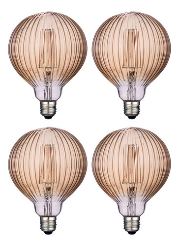 Harwez Bombillas Led Edison Vintage, Regulables De 4 W, Glob