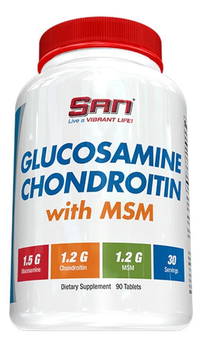 Glucosamina Condroitina Com Msm 90 Tabs San Nutrition E U A Sabor Sem Sabor