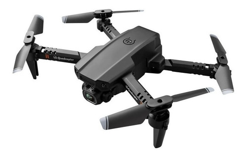 Mini drone Lansenxi LS-XT6 Single camera com câmera 4K preto 2.4GHz 3 baterias