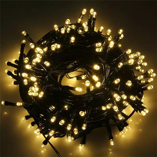 Imagen 3 de 5 de Guirnalda De Luces 300 Led Blanco Calido Boda Matrimonio 22m