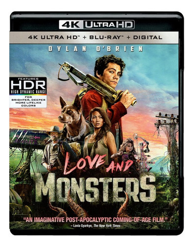 Amor Y Monstruos Love Monsters Pelicula 4k Ultra + Blu-ray 