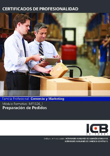 Libro Mf1326_1: Preparacion De Pedidos - Trujillo Martinez