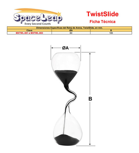 Reloj De Arena Diseño Innovador, Mxtwl-003, 3pzas, 30-120seg