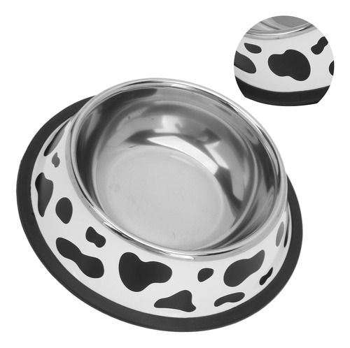 Cuenco Redondo Para Mascotas De Acero Inoxidable De 15 Cm De