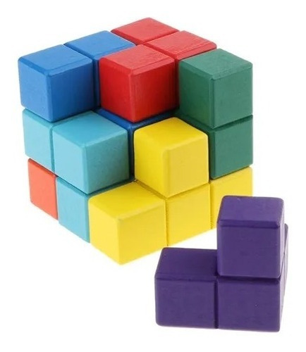 Cubo Desarmable Colores Barios Rompecabezas 