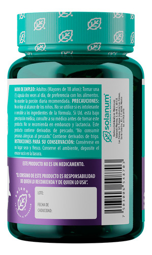 Omega 3 Max C/60 Cap Solanum