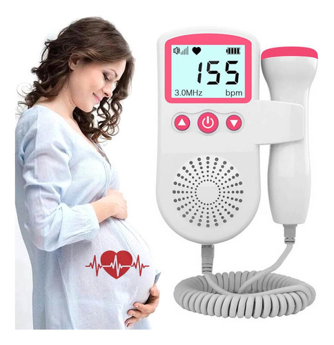 Prenatal Baby Heart Monitor Auxiliar Sonar Doppler