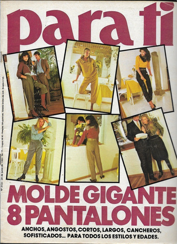 Para Ti  1983_molde Gigante 8 Pantalones__especial Novias