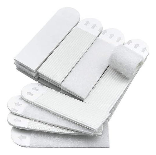 12 Tiras Blancas Para Colgar Cuadros Pequeños Y Grandes, Ext
