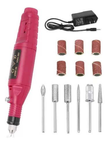 Kit Drill Pulidor Uñas Electrico Removedor Acrilico Manicure