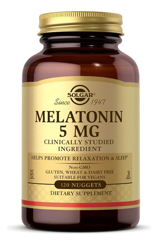 Solgar Melatonina 5 Mg 120 Capsulas Sabor Sin Sabor