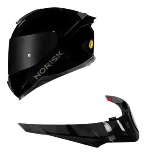 Aerofólio Spoiler Capacete Norisk Razor Fume