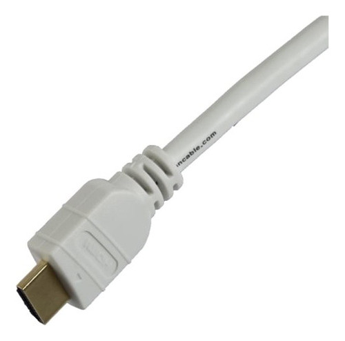Cable Hdmi Blanco De Alta Velocidad De 7 Pies Con Ethernet, 