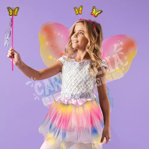 3 globos alas mariposa multicolor arcoiris cosplay