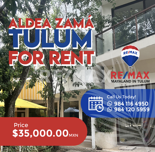 Renta Aldea Zama Local En Renta 80m2