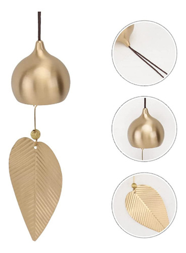 S Campana Colgante De Metal Con Forma De Hoja Caída