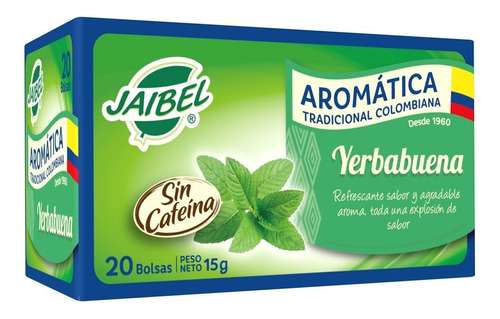 Aromatica Jaibel Tradicional Colombia X20 Uds