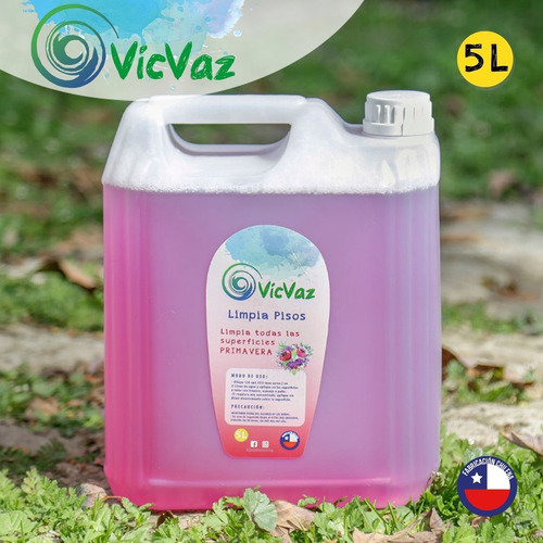 Imagen 3 de 4 de Pack Detergente Concentrado 5 L + Limpia Piso Primavera 5 L