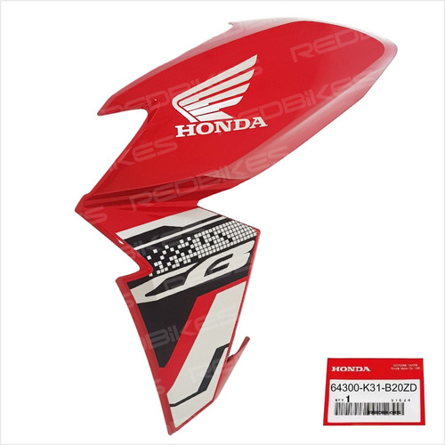 Cacha Tanque Honda Cb 250 New Twister 2022 Izquierda Roja P1