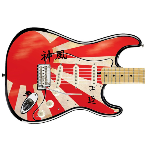 Skin Cgw Creativelab Kamikaze 1st Adesivo Guitarra Violao