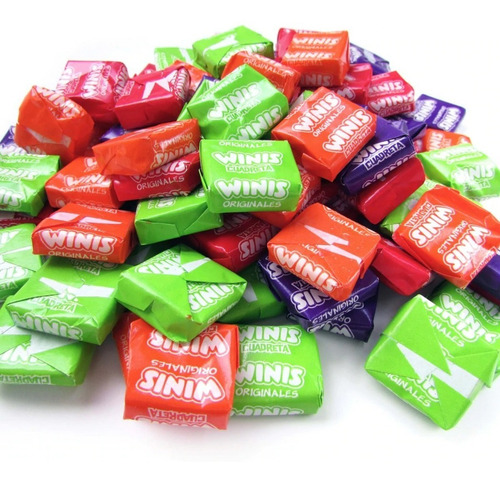 Winis Chicloso Minis Originales Caramelo Suave Dulce 32 Pz