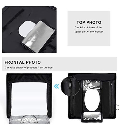 Ltringys Photo Studio Box 24x24 Con Led Plegable Fotografía