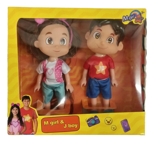 Kit Com 2 Bonecos 15 Cm 1 M C & 1 J P