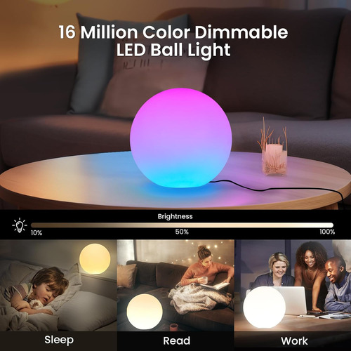 Luz Nocturna Que Cambia De Color, Lámpara Led Inteligente Co