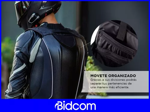 Mochila para moto scoyco mb29 24lts rigida + porta casco - Motorising